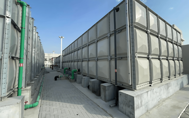 methodical installation of grp tank