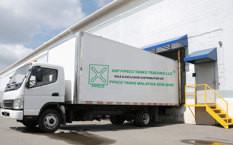 ontime delivery of pipeco grp tank